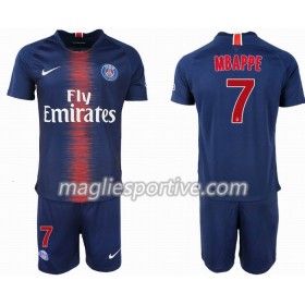 Completo Calcio Paris Saint-Germain MBAPPE 7 Bambino Divisa Prima 2018/2019
